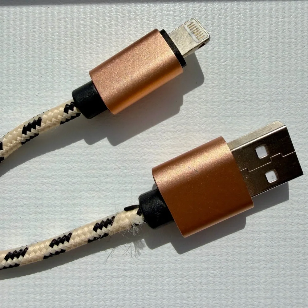 Braided 10 foot Lightning USB Charging Cables, Adapters & Accessories Bundle
